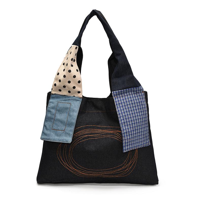 Stylish Retro Large-capacity Tote Bag, New Casual Student Class Shoulder Backpack