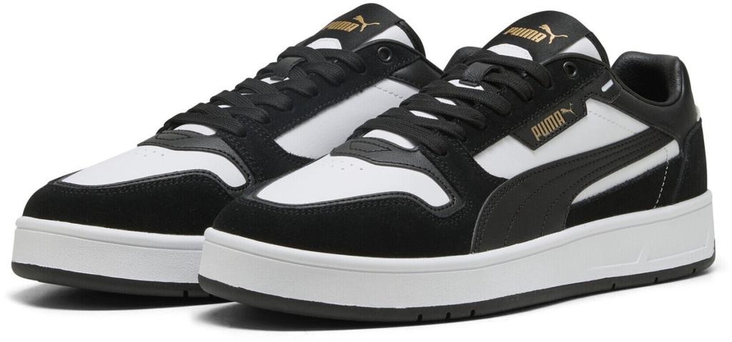 Puma Court Classic Suede Unisex Sneakers White/black/gold