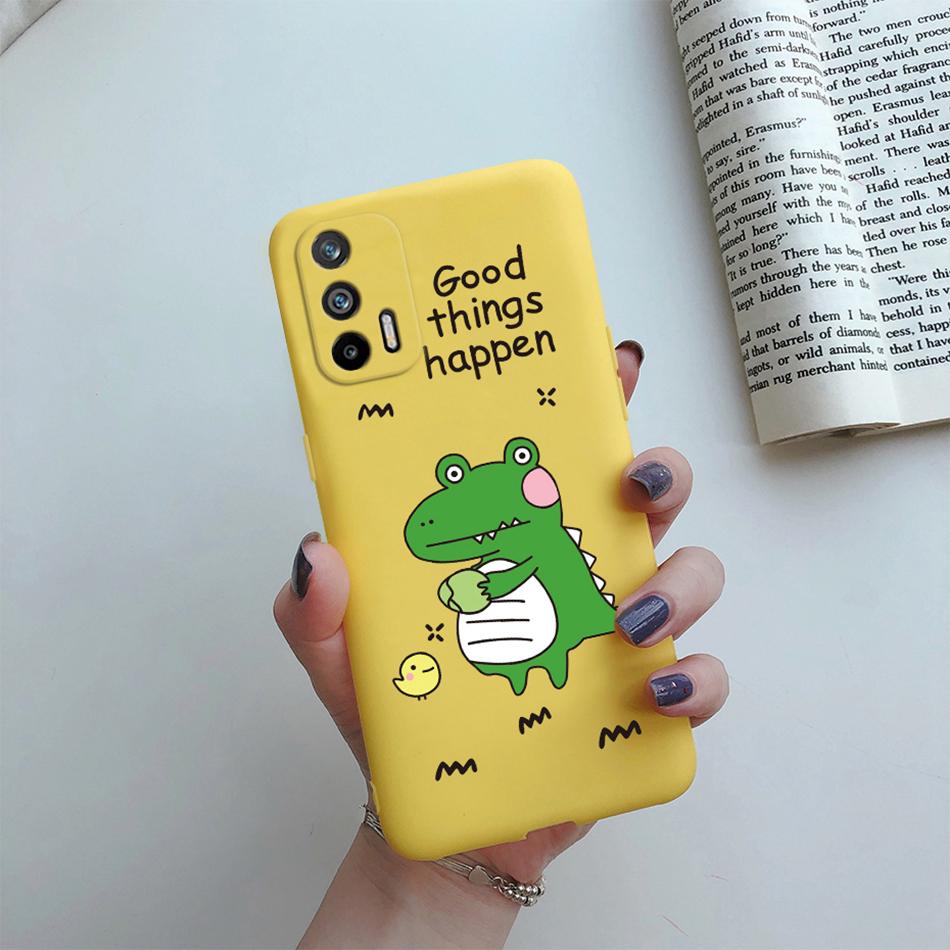 For Realme GT 5G Case RMX2202 Silicone Soft Lovely Cartoon Flower Phone Case For Realme GT 5G Cover Funda For RealmeGT 5G Coque