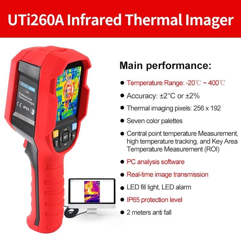 Portable Industrial Handheld Thermal Camera 256*192 Pixel Time Live Infrared Thermometer