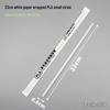 Individually Wrapped Biodegradable Black Straws for Hot Drinks - Thick & Thin, PLA, 2000 pcs.