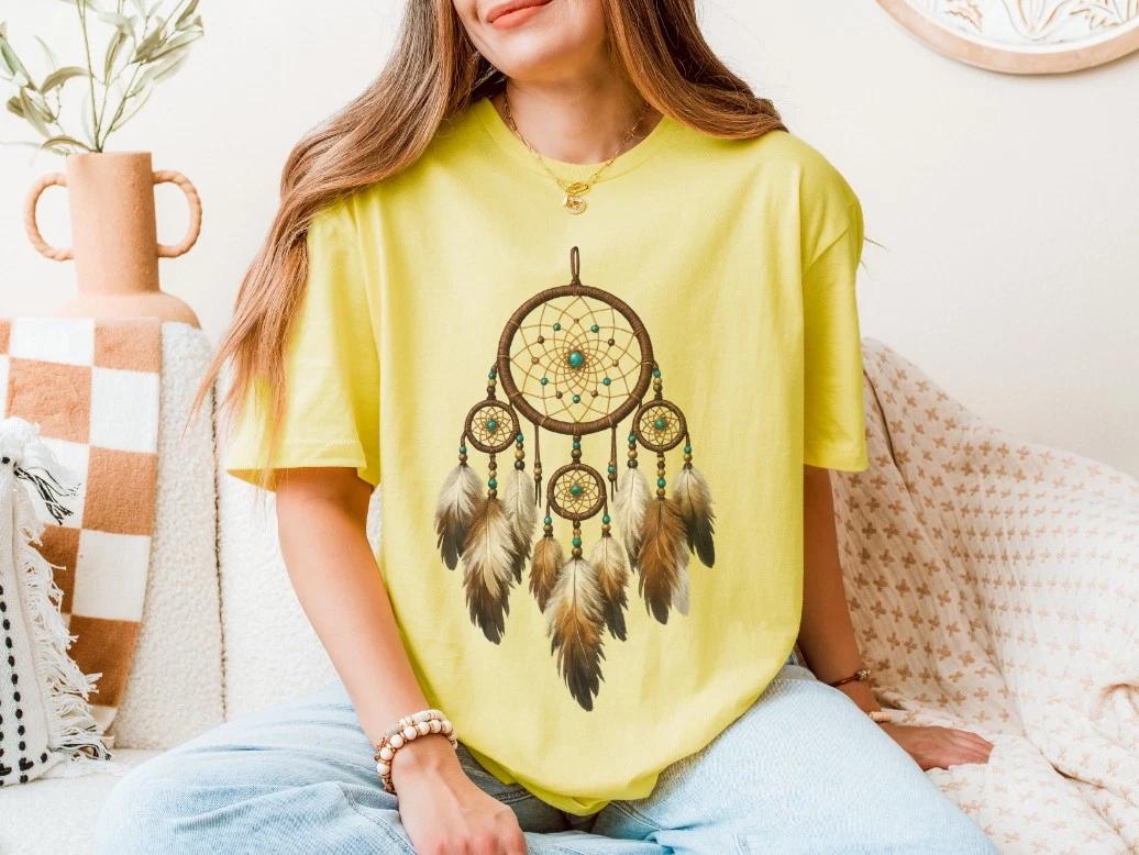 Dreamcatcher T-shirt | Boho Native American TShirt, Alternative Tee 3XL