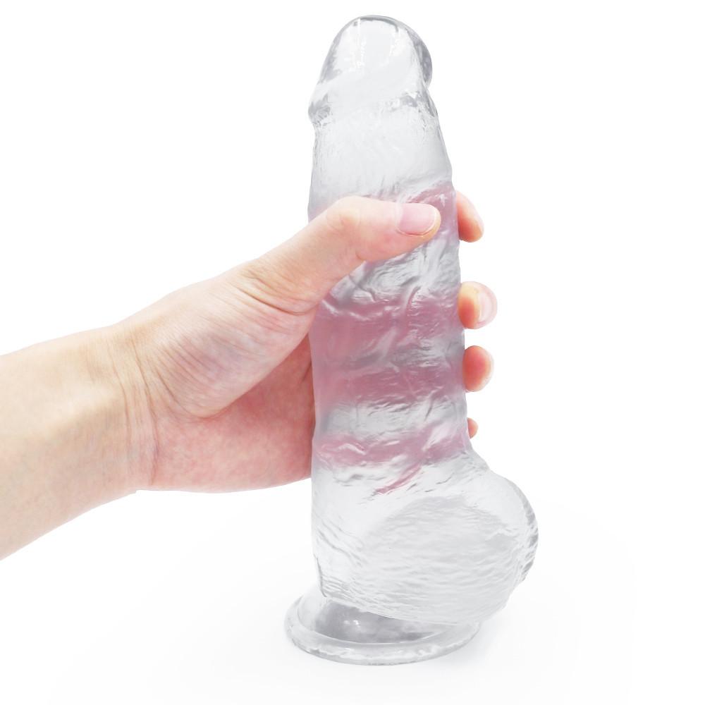 Realistic Dildo Masturbator Anal Toys for Women Crystal Dildo Suction Cup Penis Female Sex Toys G-Spot Erotic Toy for Adults 18+