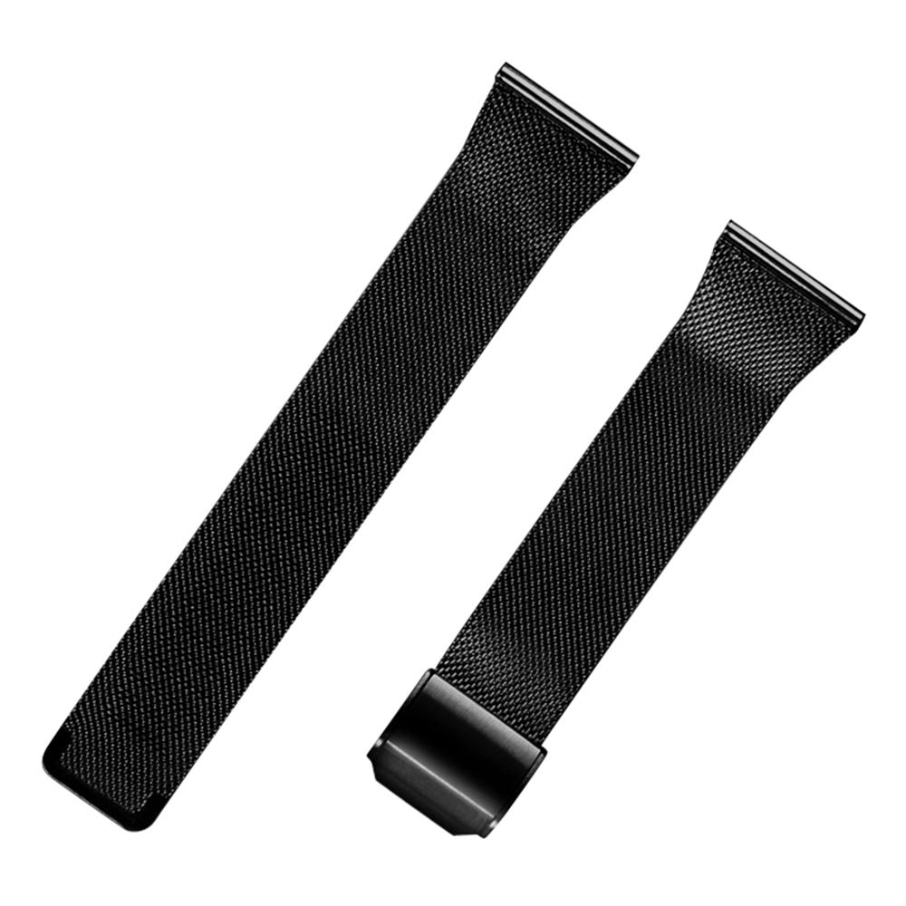 

For Popglory 1.85 P66 Smart Watch Band Quick Release 22mm Milanese Watch Strap with Buckle Black
