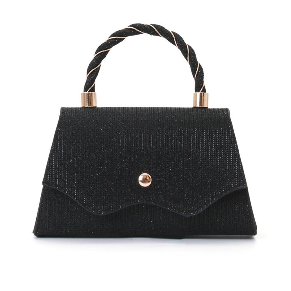 Fashion Pure Color Evening Bag Rhinestones Large Capacity Clutch Bag Women Handbag For Wedding Party