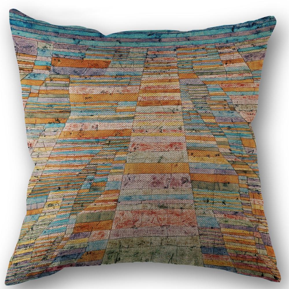 Kleur CD Patroon Kussensloop Bruiloft Decoratief Linnen Kussensloop Voor Huis Kussenhoes 45X45(Eenzijdig) 45x45cm