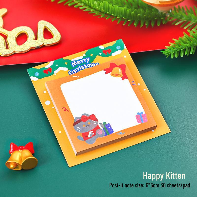 Kreative Cartoon Weihnachts-Haftnotizen - Niedliche Memo-Papier-Geschenke für Schüler