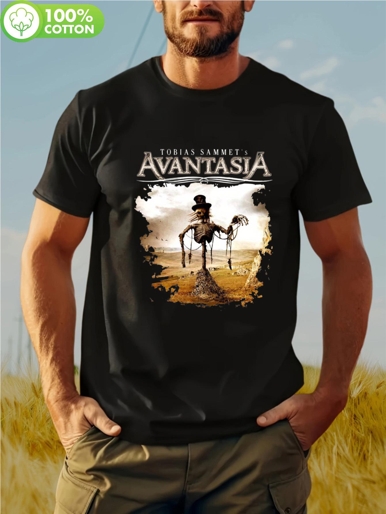 TOBIAS SAMMET s AVANTASIA The Scarecrow Vintage Heavy Metal Band T-Shirt - Unisex Rock Merch Tee with Iconic Scarecrow XXXL