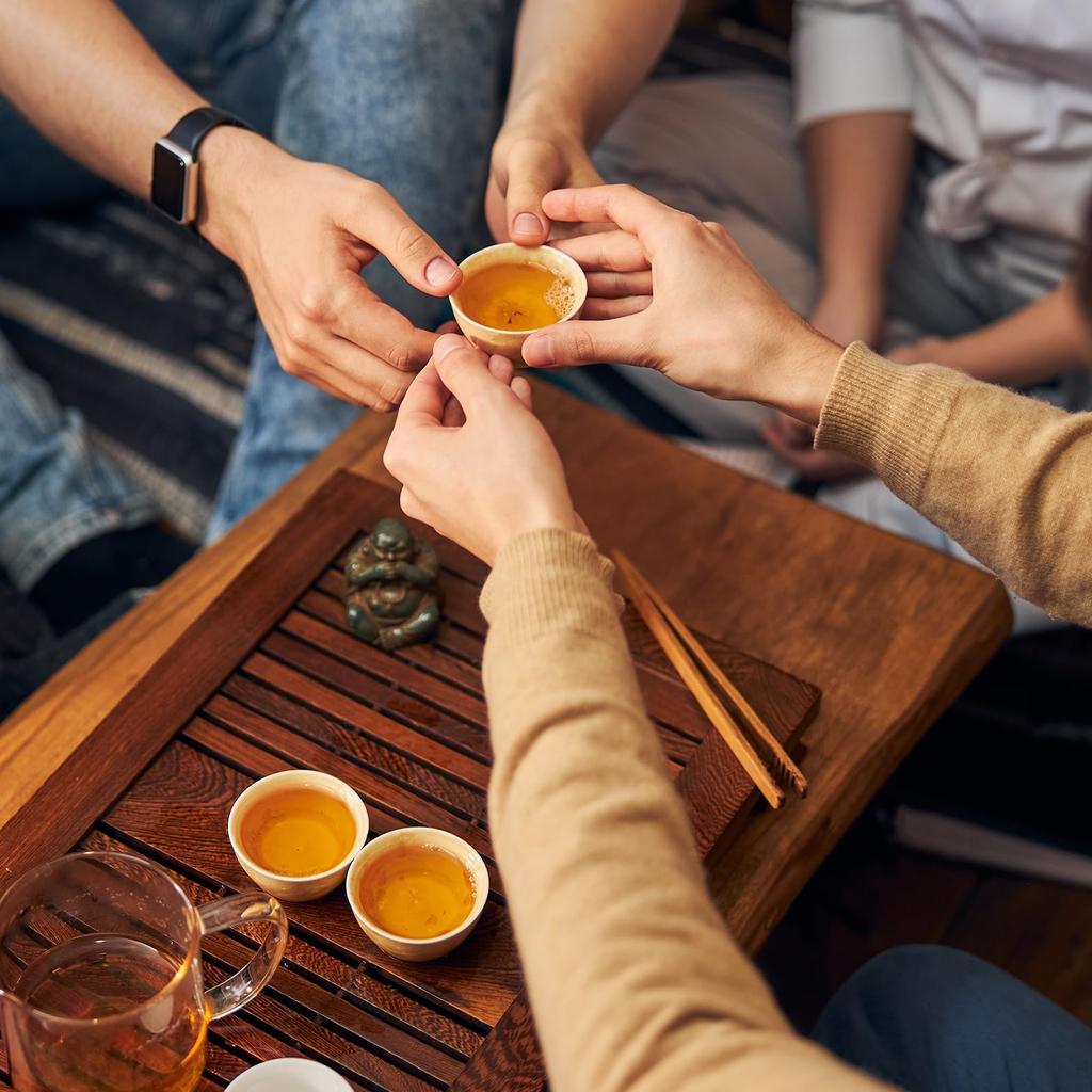 Uxcell Handmade Tea Bowl, 150ml5oz, Chinese-Japanese Ceramic Tea Bowl, Gongfu Tea Set, Home Gift, Green