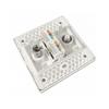 4Port Multimedia Wall Plate For TV9.5 RJ45 F Connectors Easy Direct Plugs No Solder Installation 86mm Wall Mount Panel