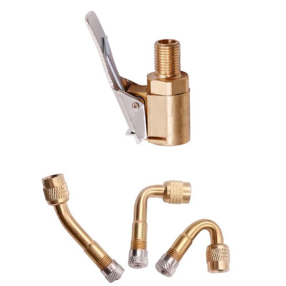 Parts Tyre Valve Extender Tire Inflation Extension Tube Valve Core Nozzle Extension Rod Set