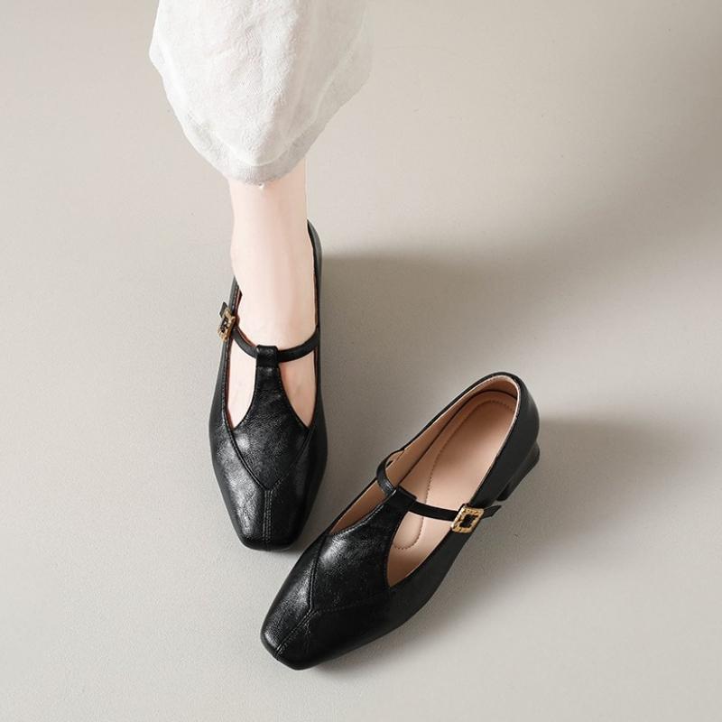 2026 New Women's Square Toe Slip-on Pumps Thick Med Heel Elegant Ladies Evening Dress Pumps Heeled Shoes Woman