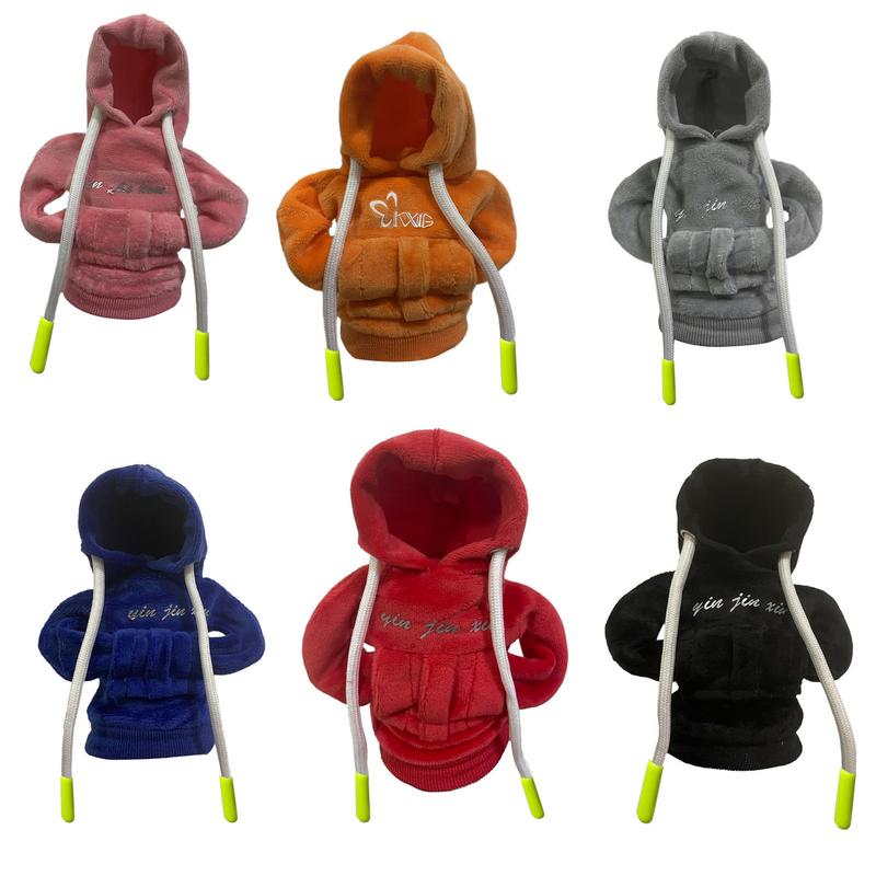 Gear Shift Knob Cover Car Shifter Knobs Cover Mini Hoodie Car Shift Protector Hooded Shirt Gear Stick Case Car Accessories