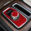 2Pcs For 2015- Chrysler 300 Red Carbon Fiber Interior Gear Shift Cover Trim