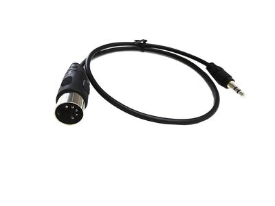 SinLoon DIN do M ft Wtyk DIN Męski na Gniazdo Męskie TRS 3,5 mm Wtyk Stereo Kabel Konwertera Kabel Audio DIN 5-Pinowy 3,5 mm (1 / 8in) TRS, 0,5 / 1,6 5-Pin 3,5