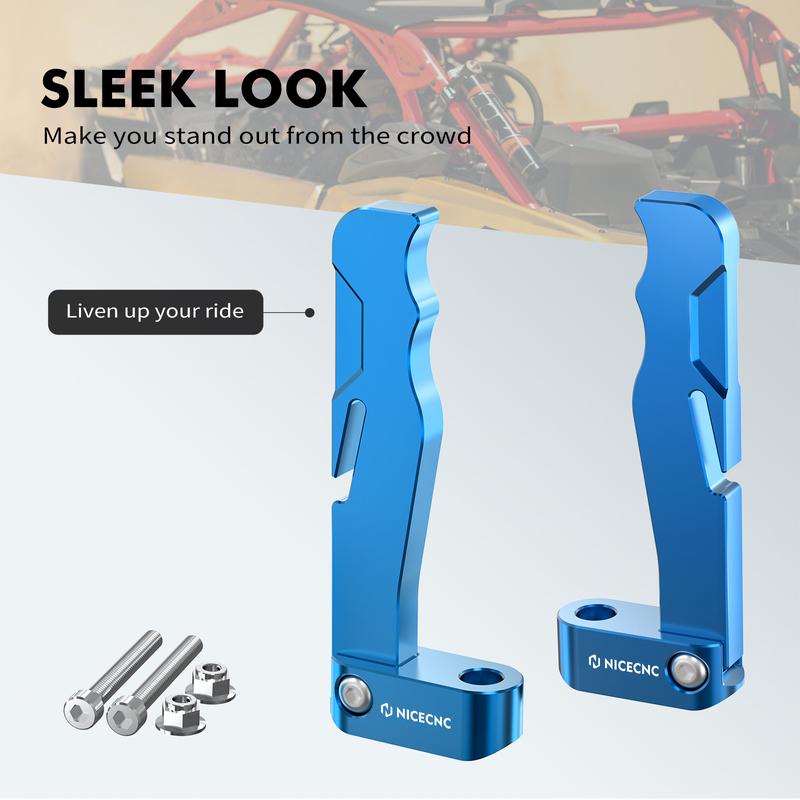 NICECNC For Can-Am UTV Door Handle Kit UTV For Can Am Maverick X3 Max R 4x4 Turbo DPS XRS XRC 2017-2023 2020 2019 Aluminum Alloy