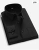 Men's Blue Long-Sleeve Business Shirt - Spring/Autumn Professional Workwear with Pocket Style
