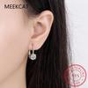 18K Gold 2 Carat Moissanite Hoop Earrings 8mm Lab Diamond Earring for Women Original 925 Silver Jewelry Huggies