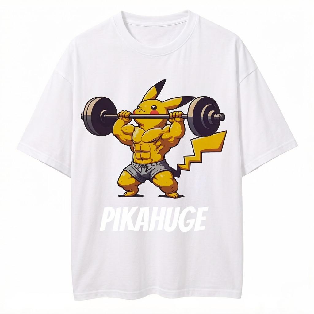 

Pokémon Related Products Tshirts Gymnasium Sports and Fitness Unisexs and Womens Pure Cotton Shortsleeved Casual Clothing 2XL