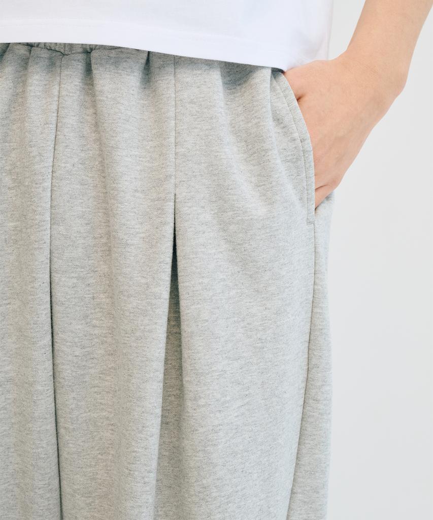 TAKEASY Essential Wide Sweatpants (Melange Grey)