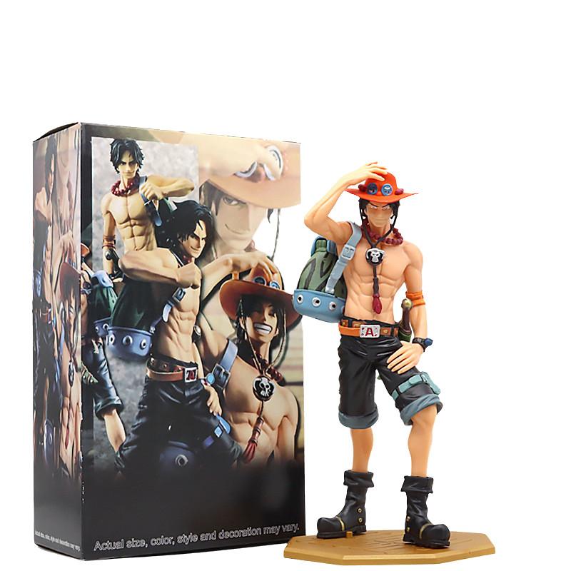 Pvc One Piece Pirate King Ace Backpack Figure Desktop Display Collectible 22cm