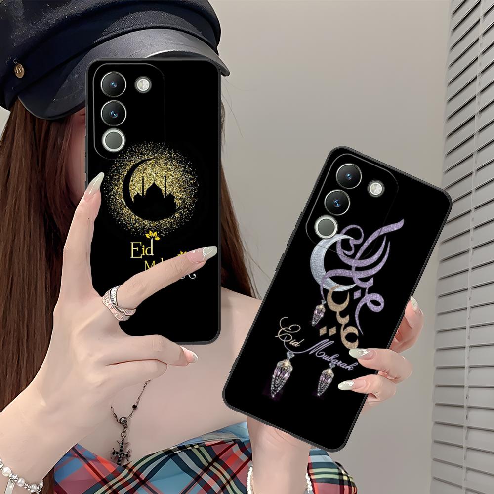 Eid Mubarak Mobile Phone Case for VIVO Y77 76 75 74 73 72 58 56 55 51 50 38 36 Y19 Y18 Y03 Y01 5G Colorful Printing Cover Cover