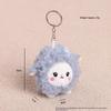 Fluffy Plush Sheep Keychain Cute Soft Curly Wool Butterfly Decor Keyring for Backpack Handbag Car Key Ornament