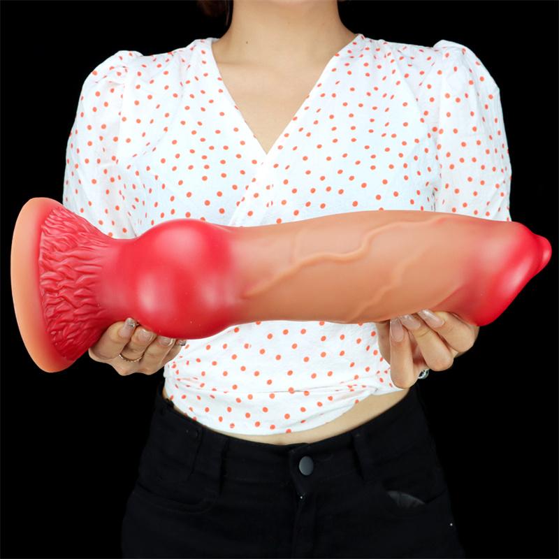 5 mărimi XXL Realistic Big Knot Dog Dildo Gros Animal Penis Ventuză Dildo Mari Plug Anal Adult Jucării Sexuale Uriașe Bărbați Femei