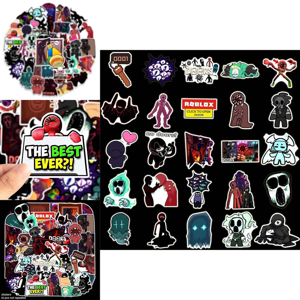 Make Your Gifts Special With Doors Roblox Figure Stickers Set Of 50