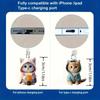 2D Flat Cute Cat Acrylic Dust Plug Beautiful Mobile Phone Accessories, Mobile Phone Decorations