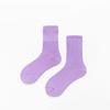 Women's Colorful Cotton Mid-Calf Socks: Korean & Japanese Candy Colors, Scrunch Style, Trendy for Autumn/Winter