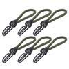 10pcs Tent Elastic Rope with Hook Camping Tent Fixation Elastic Rope Accessories