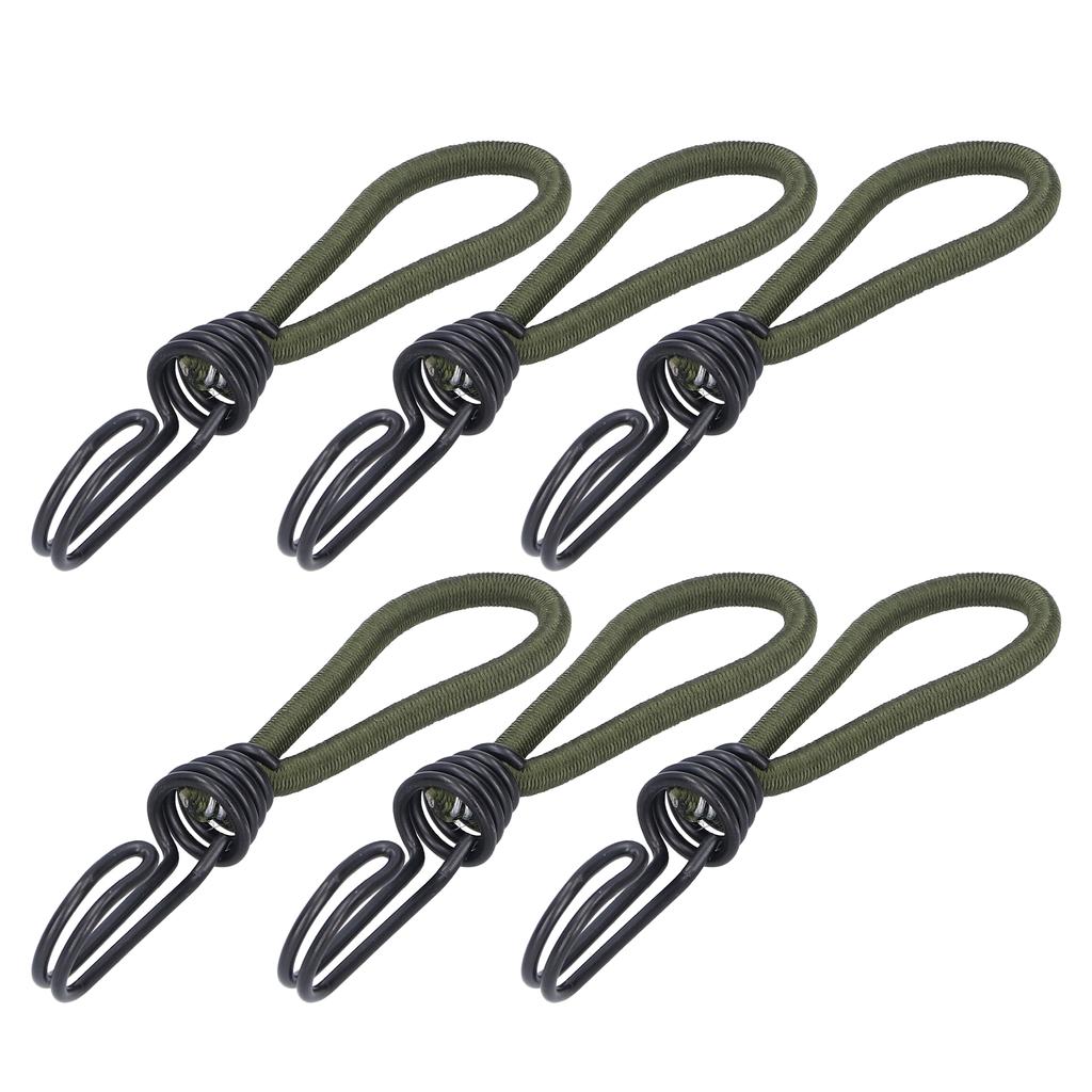 10pcs Tent Elastic Rope with Hook Camping Tent Fixation Elastic Rope Accessories