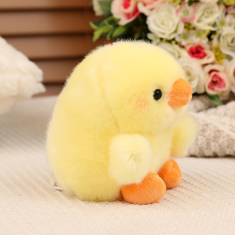 Fluffy And Cute Plush Animal Character Keychain Ideal For Bag Charm And Gift