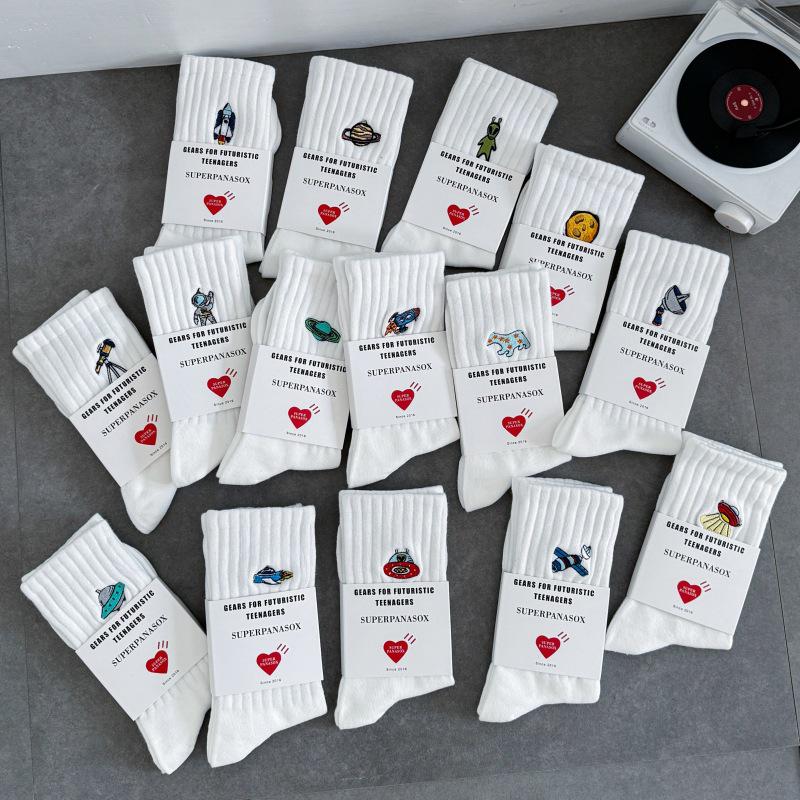 Cityboy Space Planet Mid-Calf Socks for Men & Women - Trendy West Coast Skateboarding Street Style