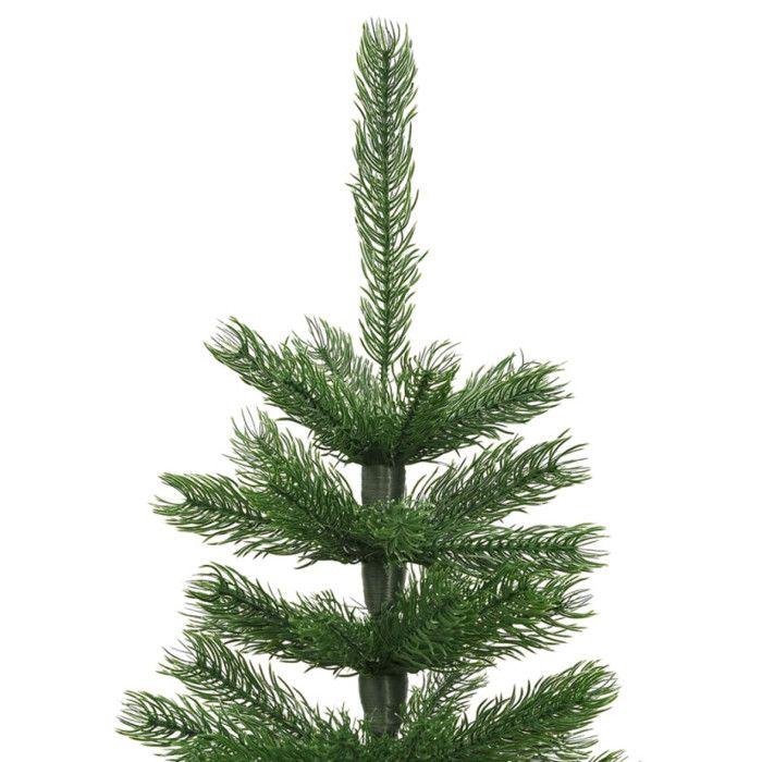 VidaXL Sapin de Noël artificiel mince avec support 150 cm PE 344644