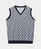 Crew Members Only Resort Print Vest Checker