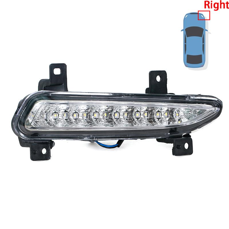 Car Front Bumper Daytime Running Lights DRL For Geely Emgrand EC718 EC7 2014 2015 2016 Fog Light Fog Lamp Car Accessories