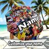 Custom Name Personalized One Piece Print Umbrella, Auto Open Close, 8‑Rib Sturdy Frame, Commute Camping Hiking Use, Birthday Gift