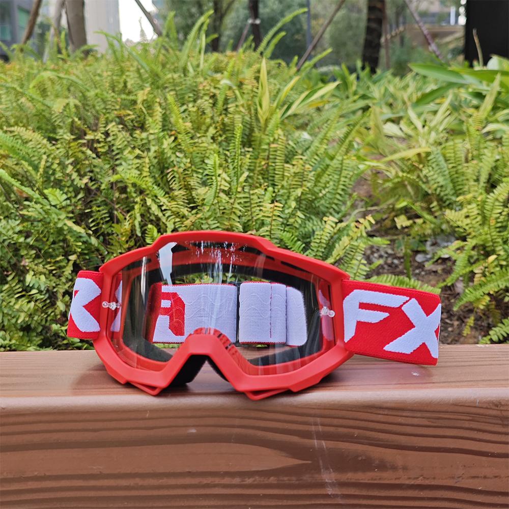 FXR Road Bike Goggles Windproof Dustproof Sandproof Lightweight Comfort Padding for Long Distance Touring and Racing Riding