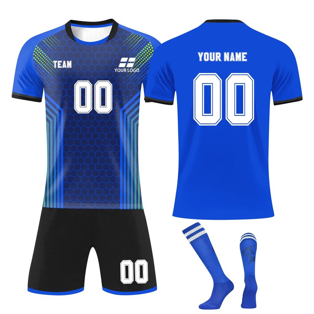 Personalised Shirts Kit Mens Girls With Name Number Custom Football Jerseys For Boys Training Suit