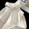 Yousheng Autumn Men Hoodie Neck Protection Hooded Drawstring Big Pocket Drawstring Elastic Cuffs And Hem Pullover Sport Fitness Travel School Top