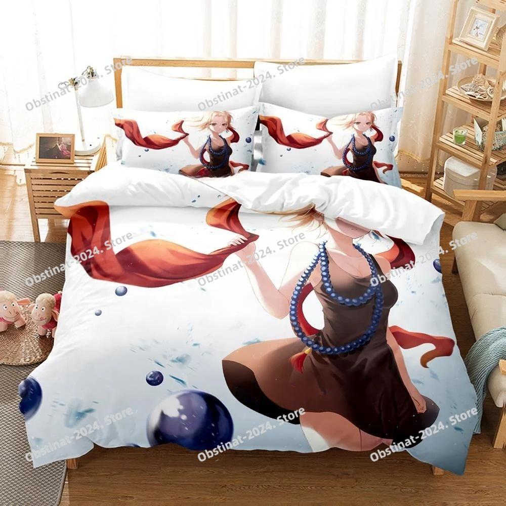 Personality 3D Printing Shaman King Bedding Set Cartoon Anime three-piece Set Adult Kid Bedroom Duvet Cover Sets Home Textiles