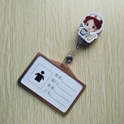 Cartoon Nurse Doctor Hospital Medical Keychains Retractable Brooch Badge Reel Clip ID IC Name Card Holders Gifts
