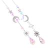 1Pc  Wind Chime Moon Sun Star Catcher Diamond Prisms Pendant Dream Catcher Rainbow Hanging Drop Home Windchime