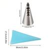 Cake Decorating Tools Set Stainless Steel Icing Piping Nozzle Tip Pastry Bag Cupcake Decoration Kitchen Baking Accessories