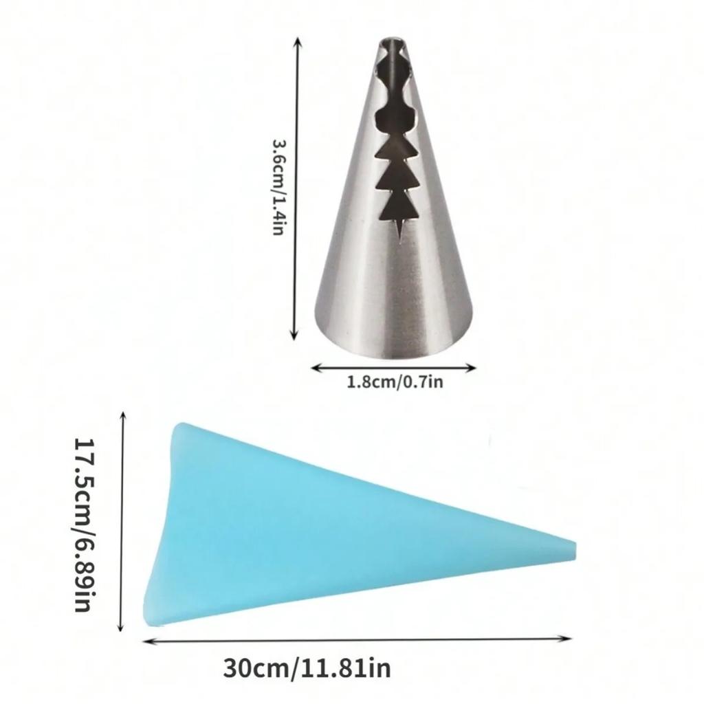 Cake Decorating Tools Set Stainless Steel Icing Piping Nozzle Tip Pastry Bag Cupcake Decoration Kitchen Baking Accessories