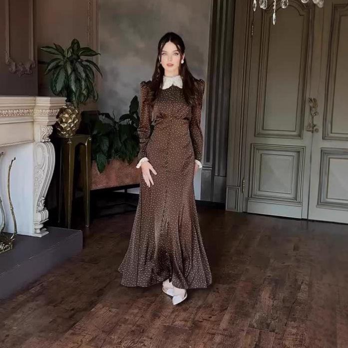 2025 Summer Floral Lace Long Sleeve Dress