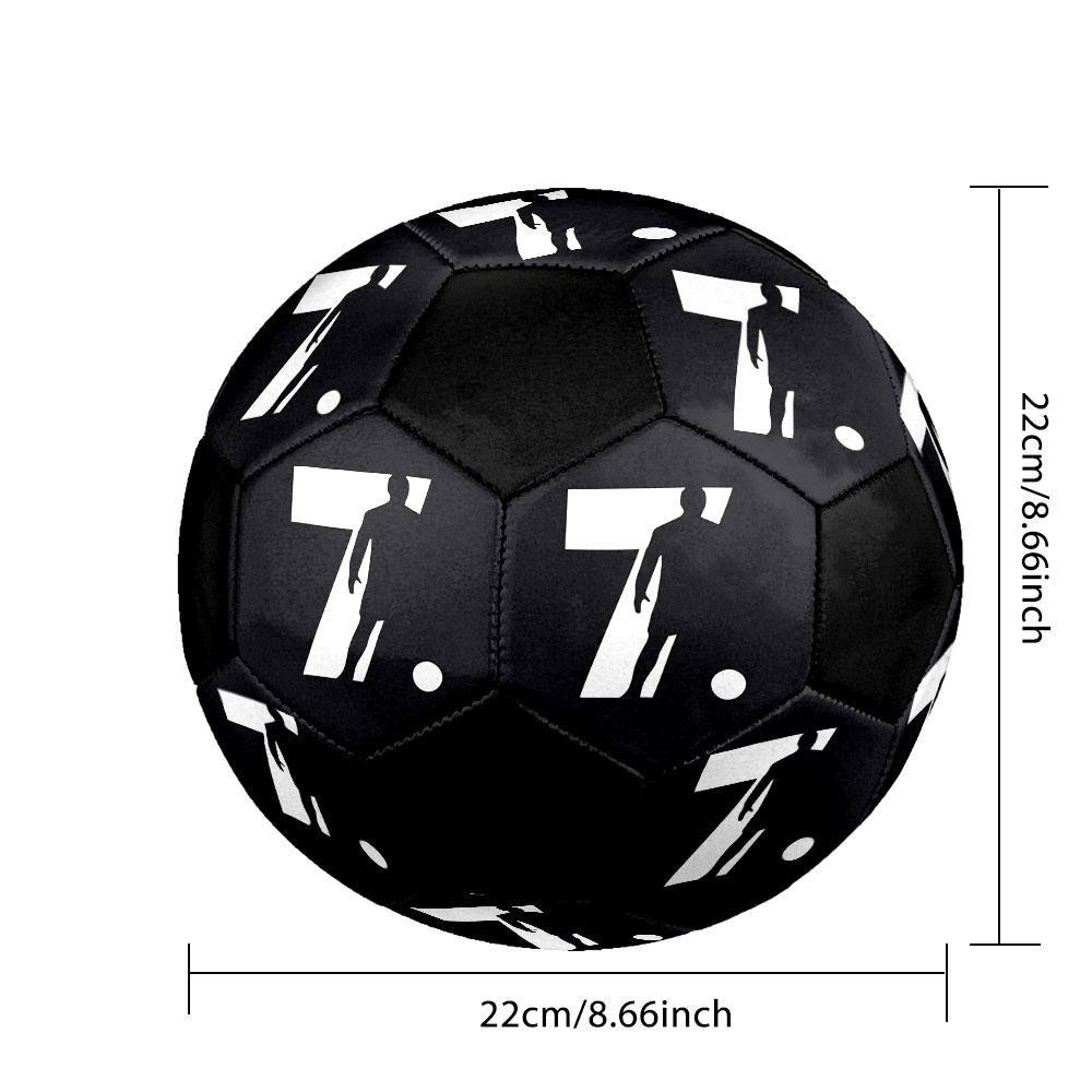 Ballon de Football Imprimé Taille 5 Résistant Entraînement Extérieur