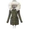 Warm Winter Women Plus Size Faux Fur Hooded Long Coat Thicken Fleece Fashion Parka Jacket Outwear